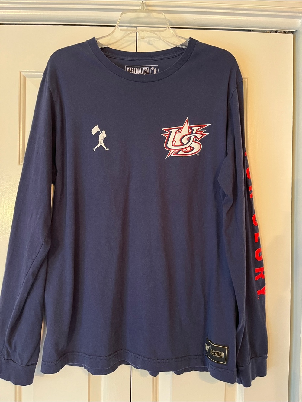 Men's Baseballism U.S. Baseball long sleeve tee shirt